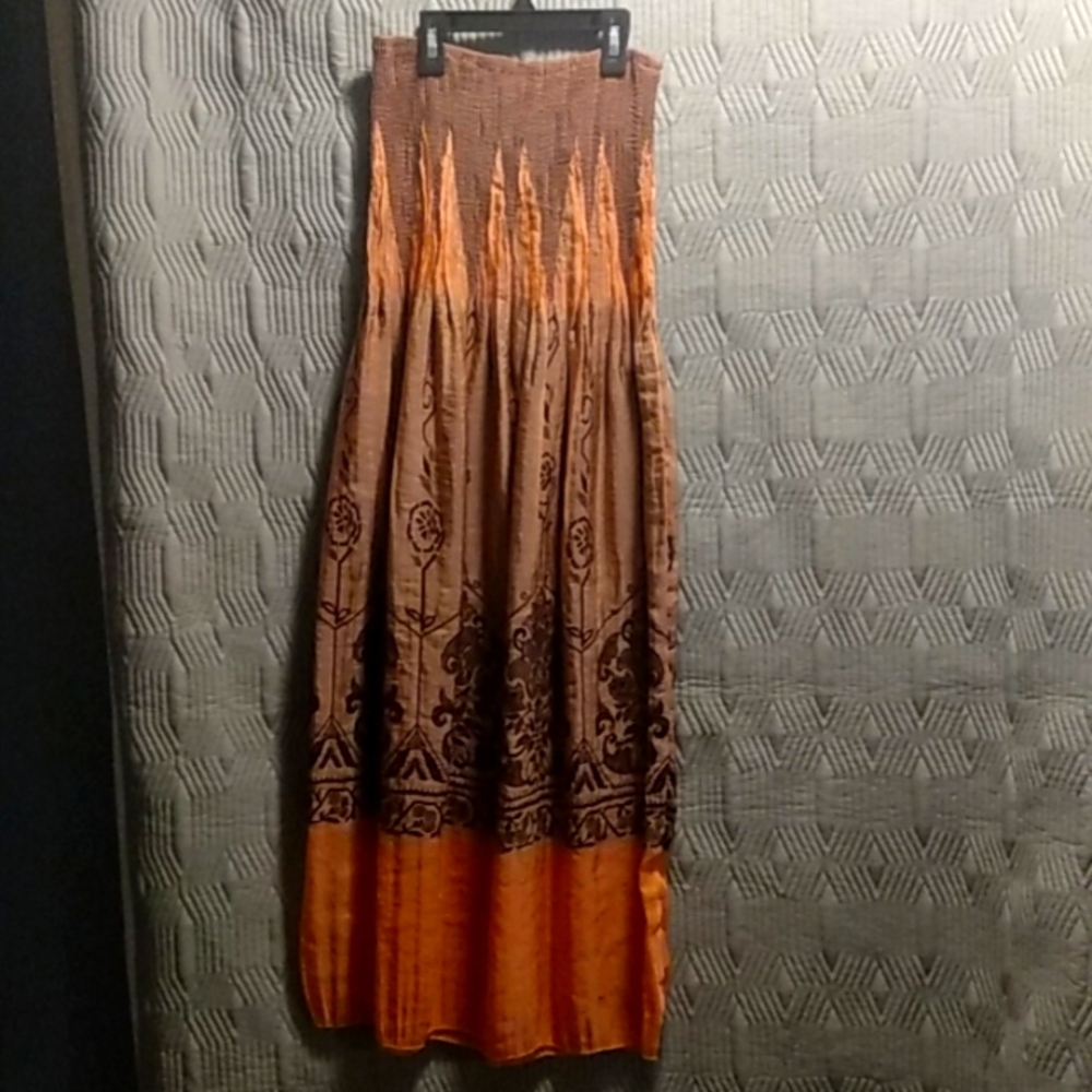 Lapis strapless dress